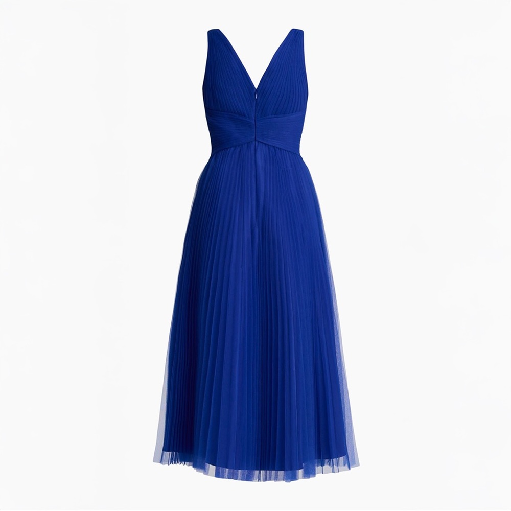 Zac Posen Tulle Midi-Dress in Royal Blue, size 6 - Picture 4 of 13